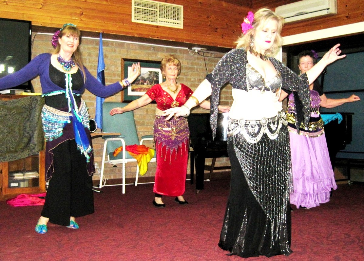 The Bridgewater Babes dancing at Perry Park