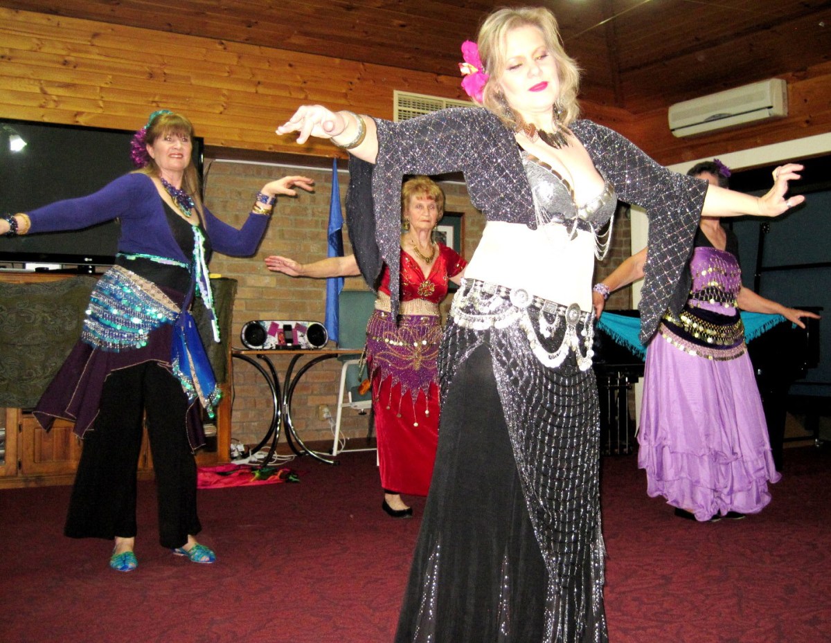 The Bridgewater Babes dancing at Perry Park
