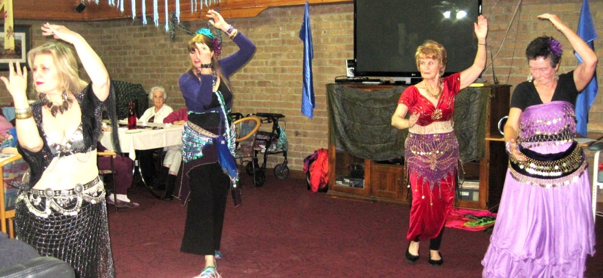 The Bridgewater Babes dancing at Perry Park