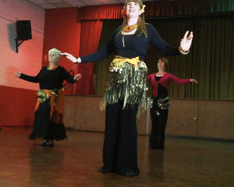Bridgewater Dancers performing a drum solo